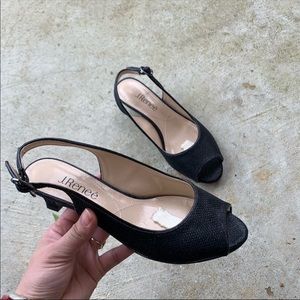 J. Reneé Aldene Slingback Sandal, Women's Size 6.5 Black